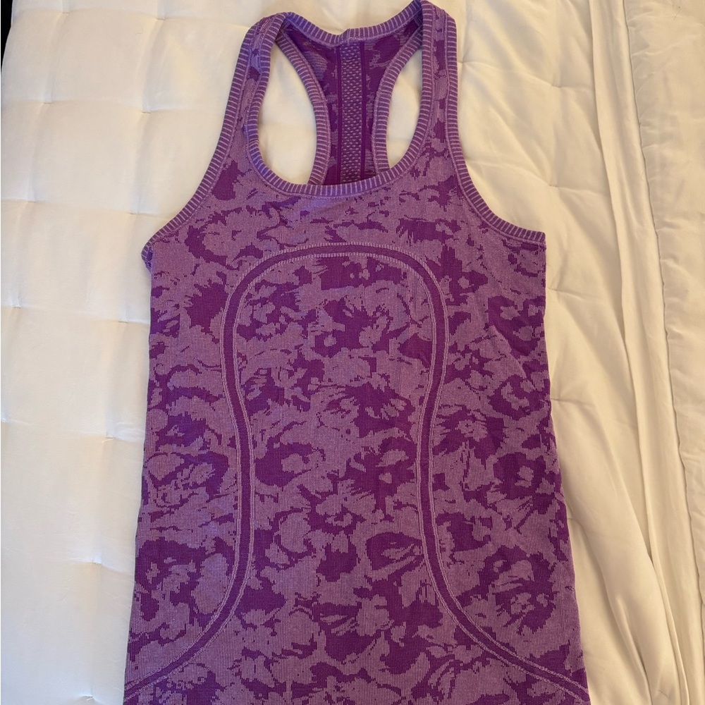 Lululemon Athletica Purple Fitted Sleeveless Tank Top